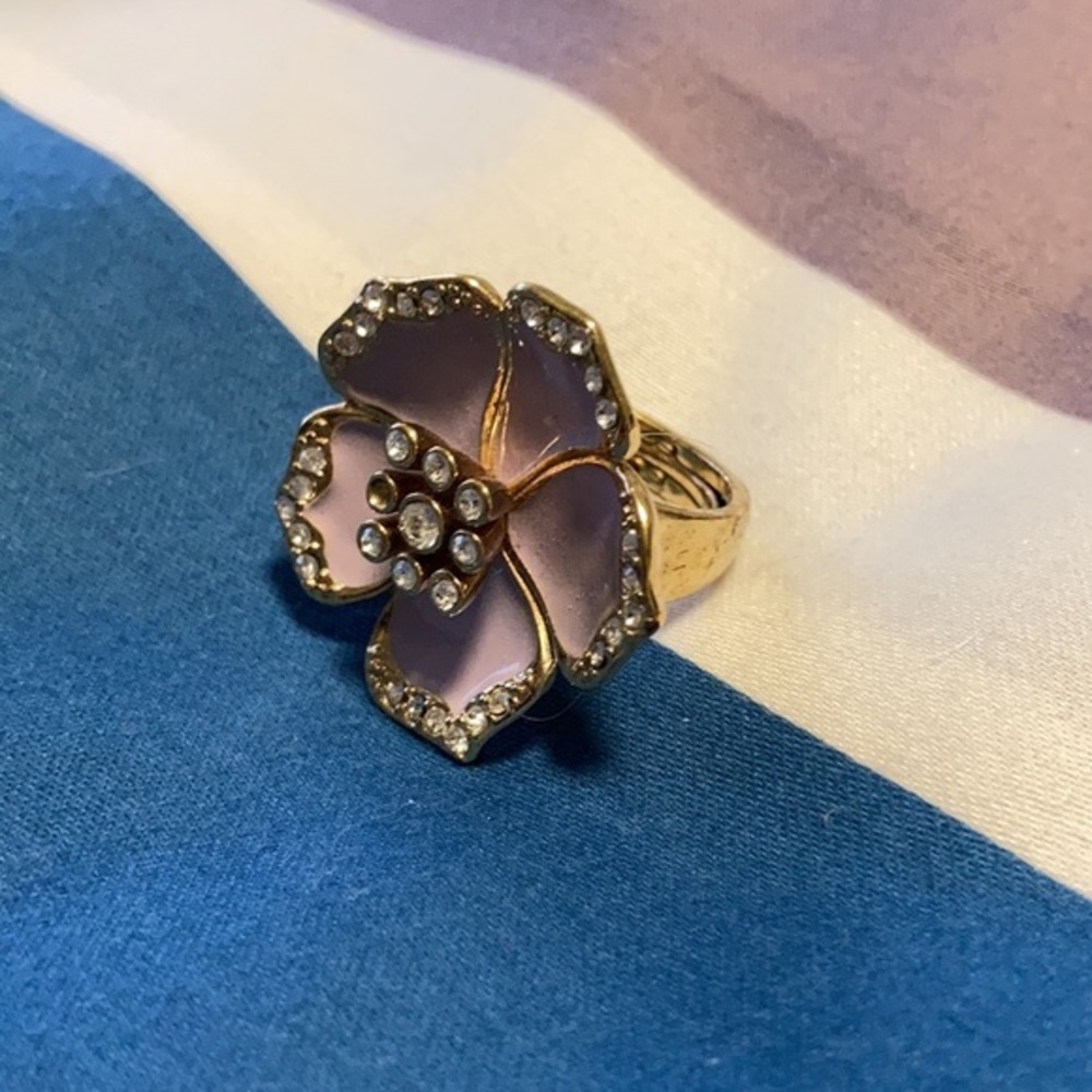 4/$20 Urban Outfitters Purple Adjustable Ring Flower